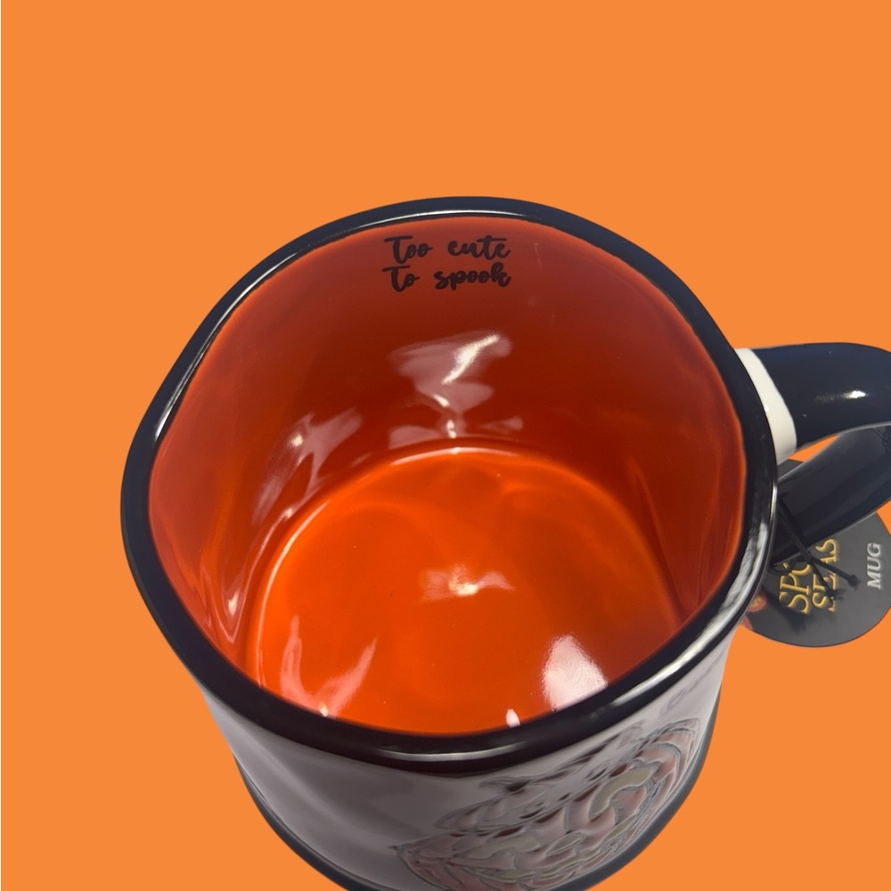 NWT Spooky Season Halloween Mug 17oz – Pumpkin Jack-O’-Lantern Cat Design - Picture 3 of 4